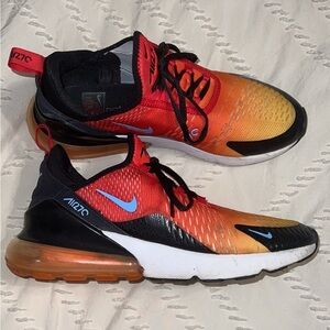 Nike Mens Air Max 270 Red and Black Shoes